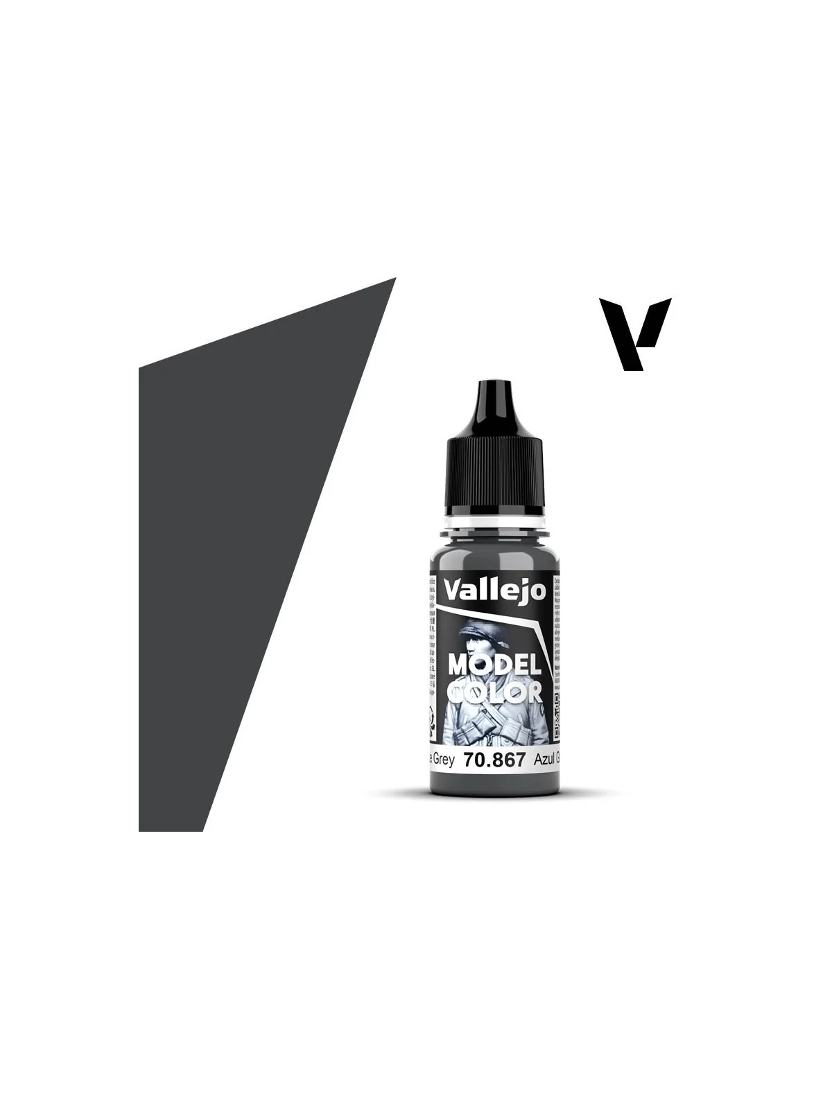 Azul Gris Oscuro Model Color Vallejo 18 ml (70867) de Vallejo en Vallejo | La Cueva Roja