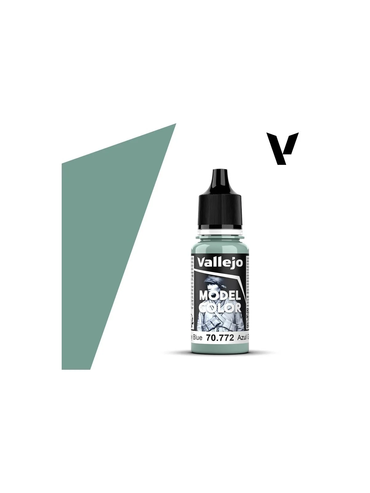 Azul Gris Medio Model Color Vallejo 18 ml (70772) de Vallejo en Vallejo | La Cueva Roja