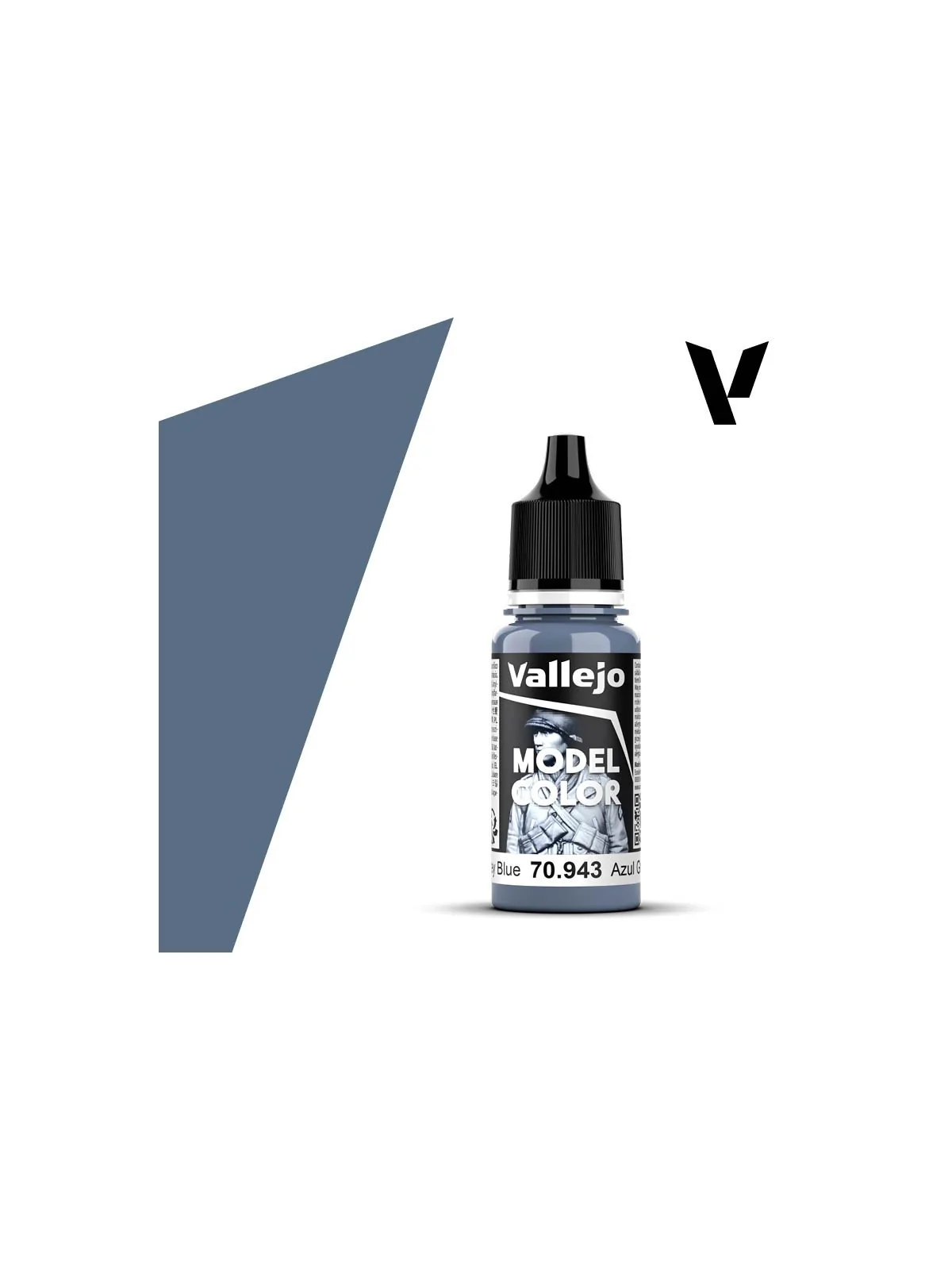 Azul Gris Model Color Vallejo 18 ml (70943) de Vallejo en Vallejo | La Cueva Roja