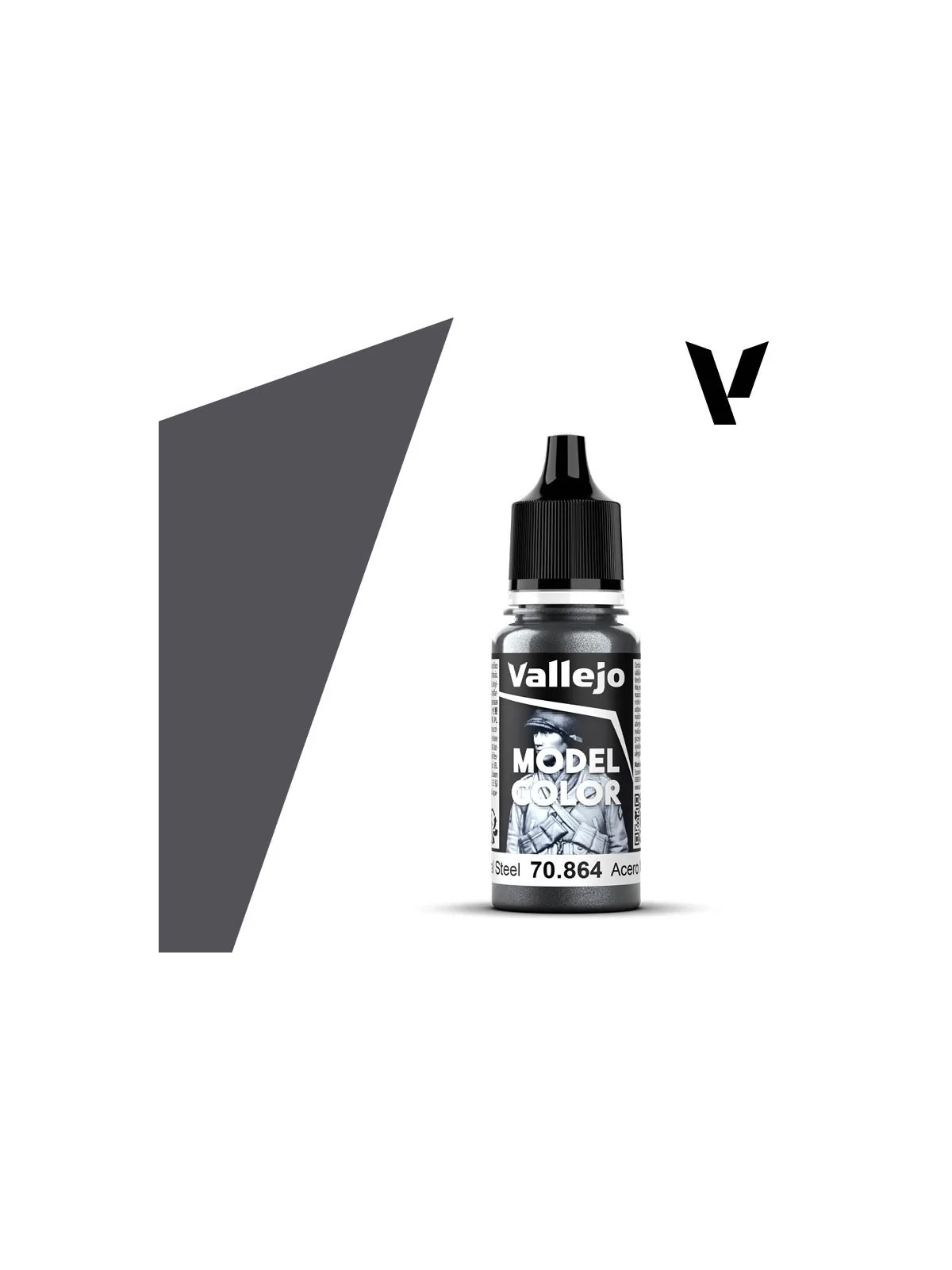 Acero Natural Model Color Vallejo 18 ml (70864) de Vallejo en Vallejo | La Cueva Roja