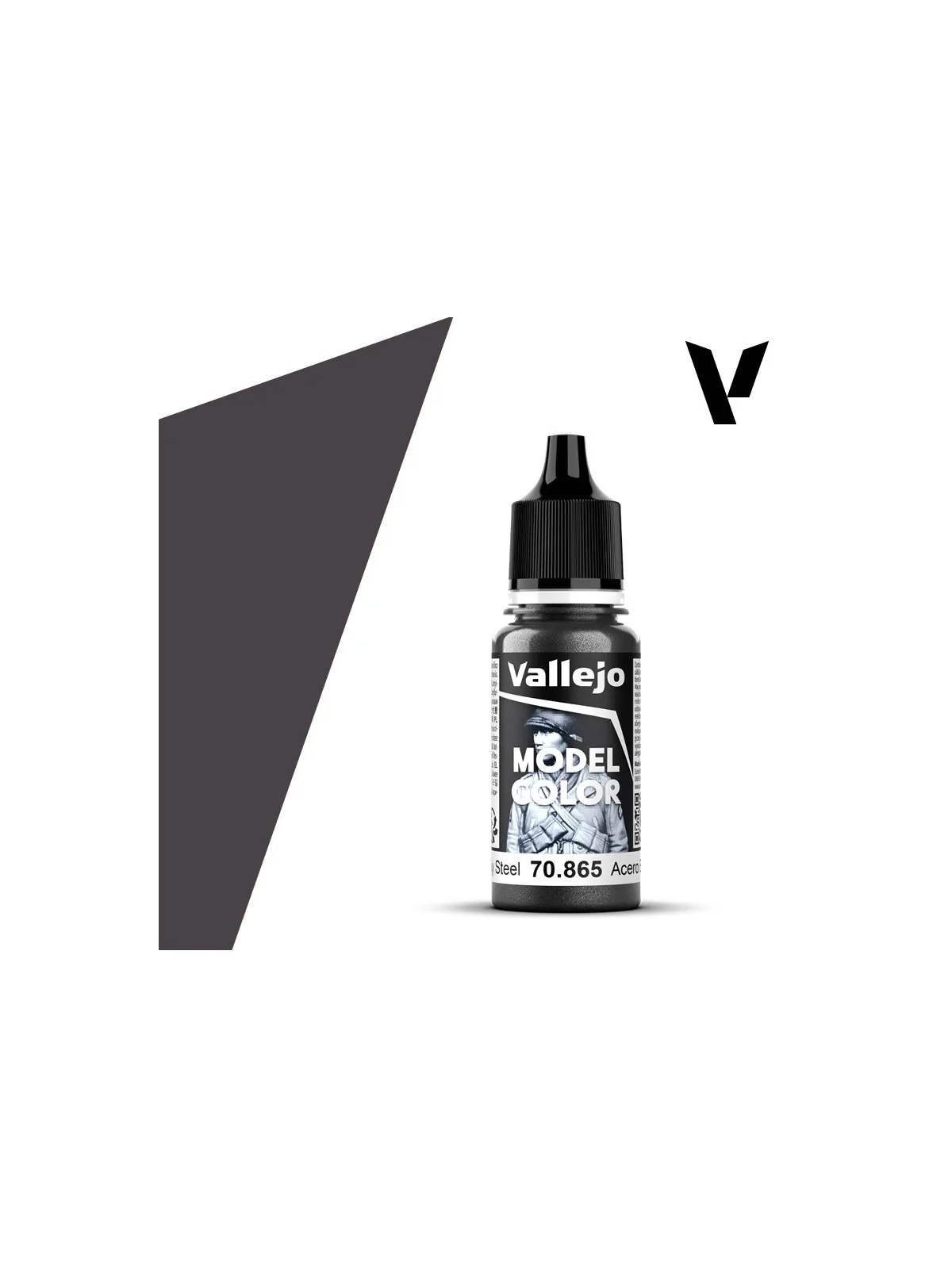 Acero Engrasado Model Color Vallejo 18 ml (70865) de Vallejo en Vallejo | La Cueva Roja