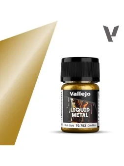 Oro Rico Liquid Metal Vallejo 18 ml (70793) de Vallejo en Vallejo | La Cueva Roja