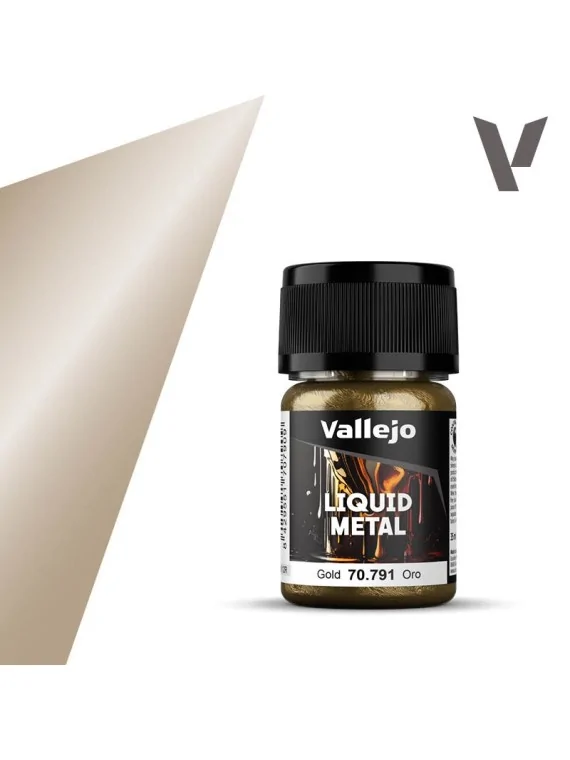 Oro Liquid Metal Vallejo 18 ml (70791) de Vallejo en Vallejo | La Cueva Roja