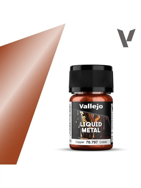 Cobre Liquid Metal Vallejo 18 ml (70797) de Vallejo en Vallejo | La Cueva Roja