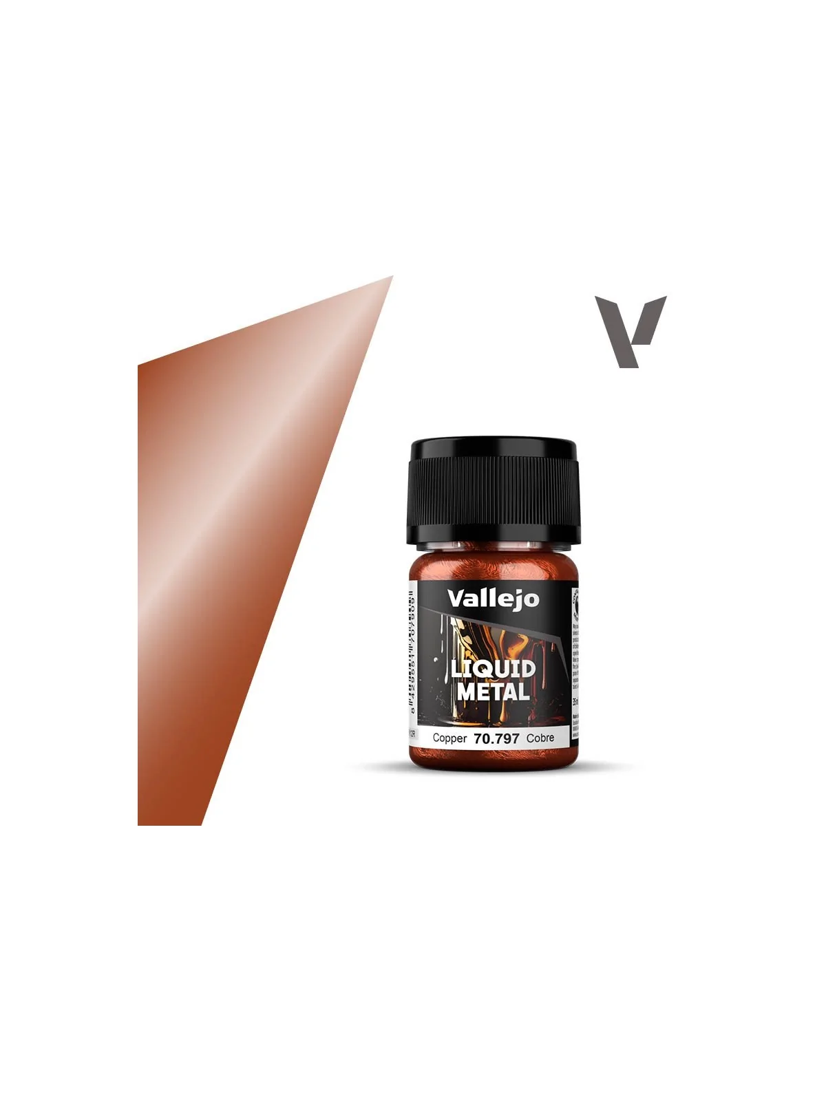 Cobre Liquid Metal Vallejo 18 ml (70797) de Vallejo en Vallejo | La Cueva Roja