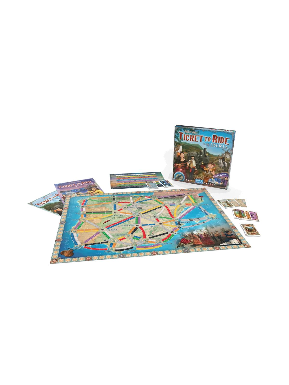 ¡Aventureros al Tren! Iberia y Corea del Sur de Days of Wonder en Juegos de Tablero | La Cueva Roja