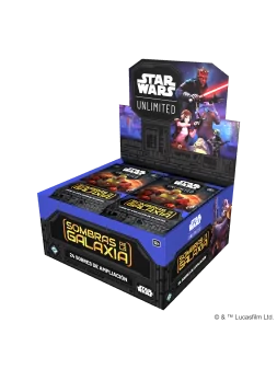 Star Wars Unlimited: Sombras de las Galaxias Booster Box de 24 sobres de Asmodee en Star Wars: Unlimited | La Cueva Roja