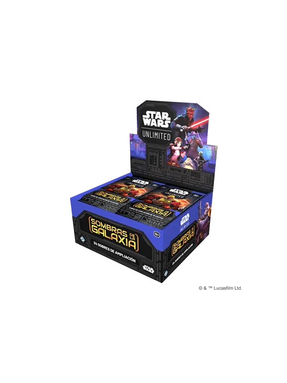 Star Wars Unlimited: Sombras de las Galaxias Case Booster Box de 24 sobres (x6) de Asmodee en Star Wars: Unlimited | La Cueva Ro