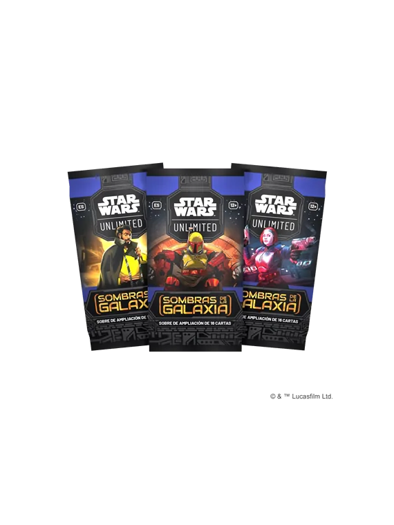 Star Wars Unlimited: Sombras de las Galaxias Case Booster Box de 24 sobres (x6) de Asmodee en Star Wars: Unlimited | La Cueva Ro