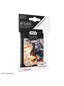 Star Wars Unlimited Art Sleeves Mandalorian de Gamegenic en Juegos de Tablero | La Cueva Roja