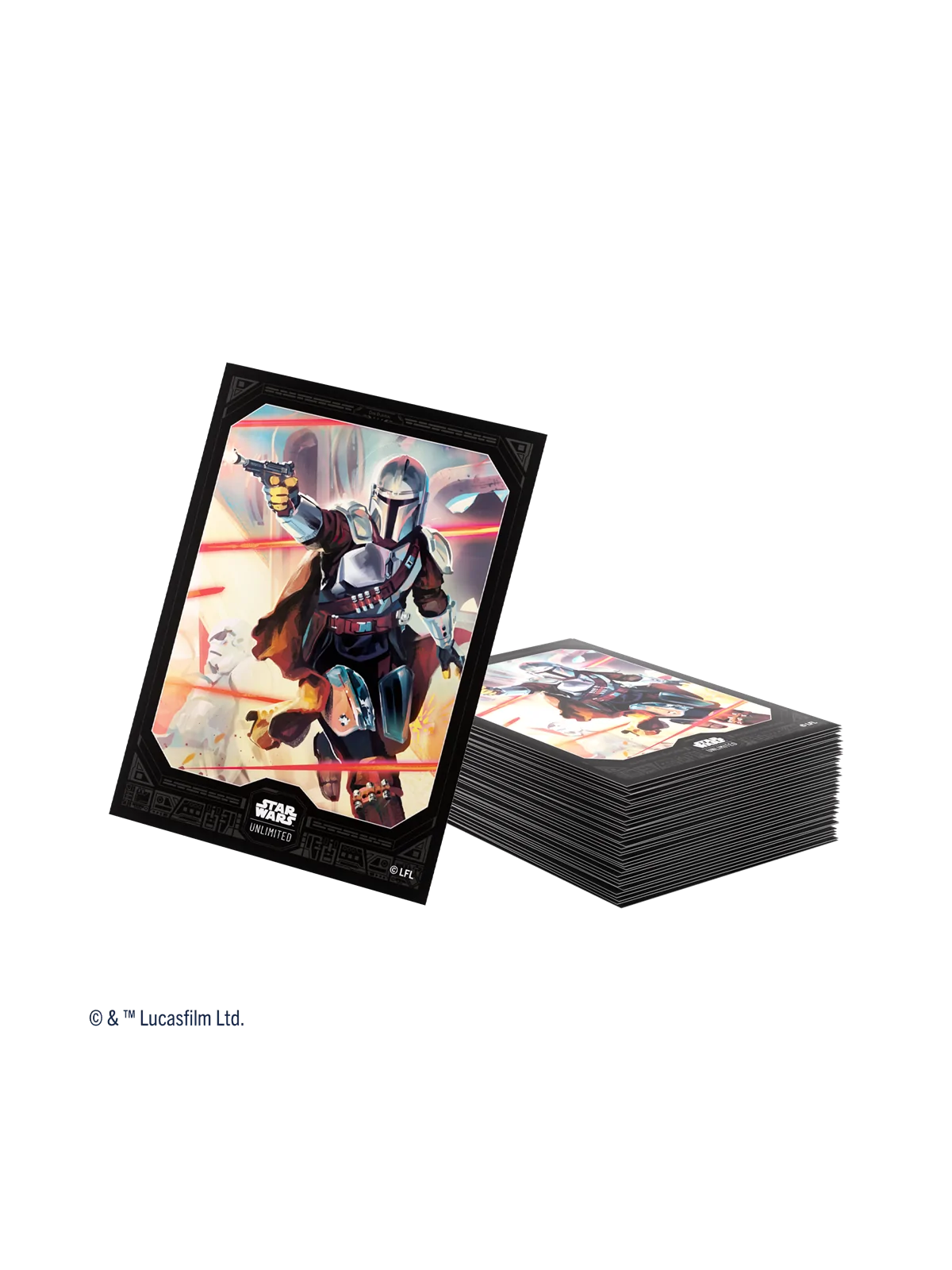Star Wars Unlimited Art Sleeves Mandalorian de Gamegenic en Juegos de Tablero | La Cueva Roja