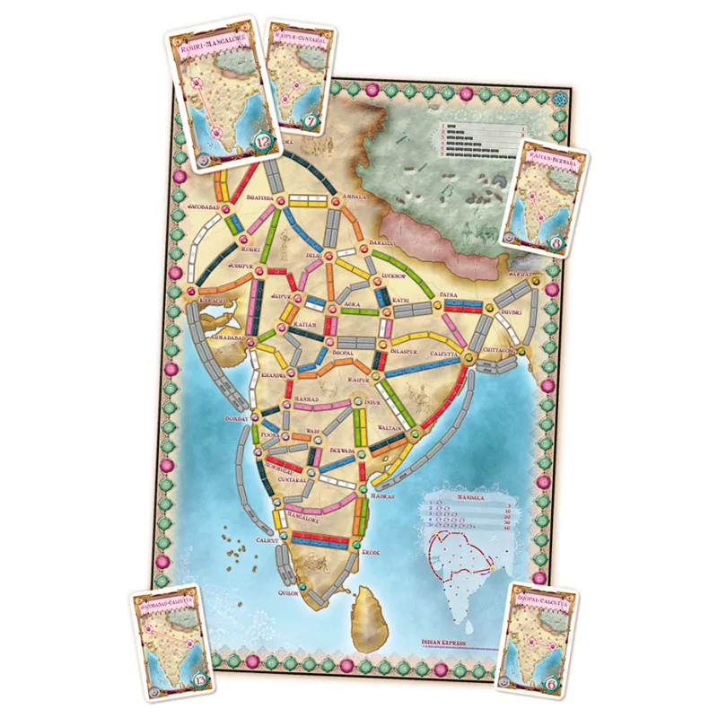 ¡Aventureros al Tren! India (+ Suiza) de Asmodee en Juegos de Tablero | La Cueva Roja
