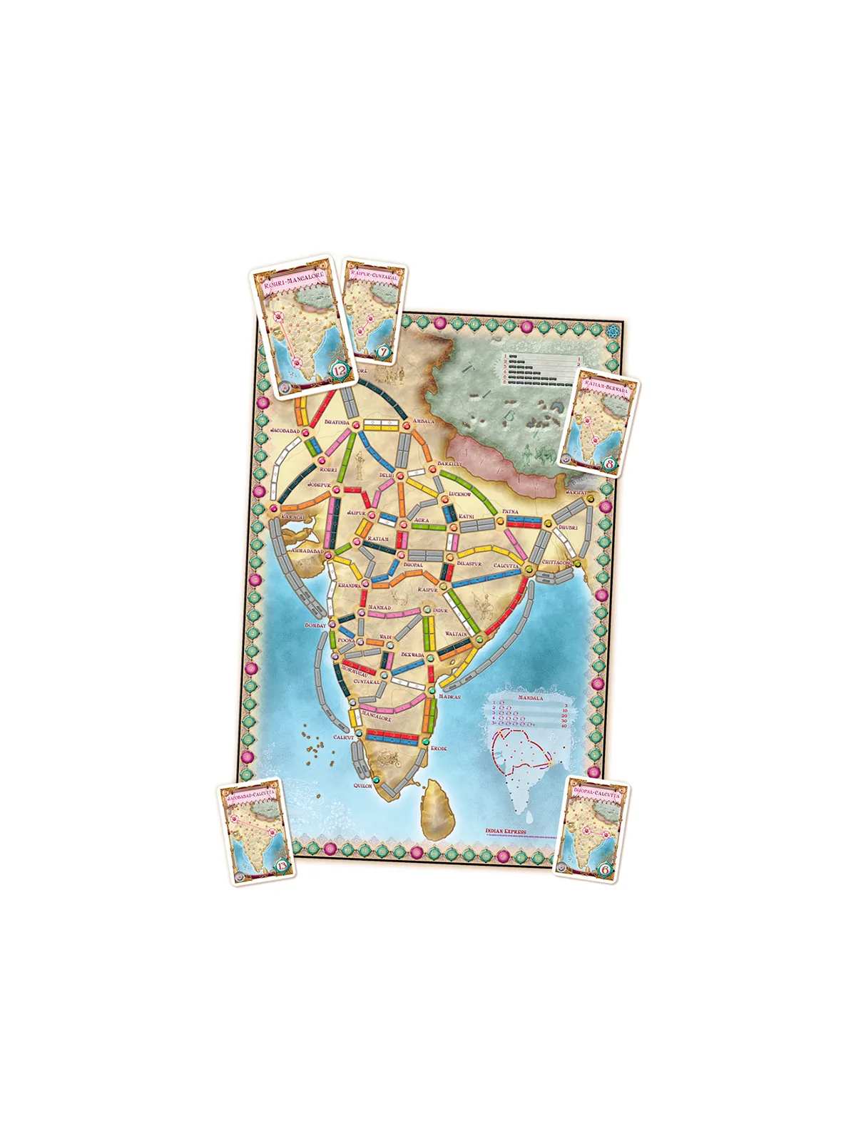 ¡Aventureros al Tren! India (+ Suiza) de Asmodee en Juegos de Tablero | La Cueva Roja