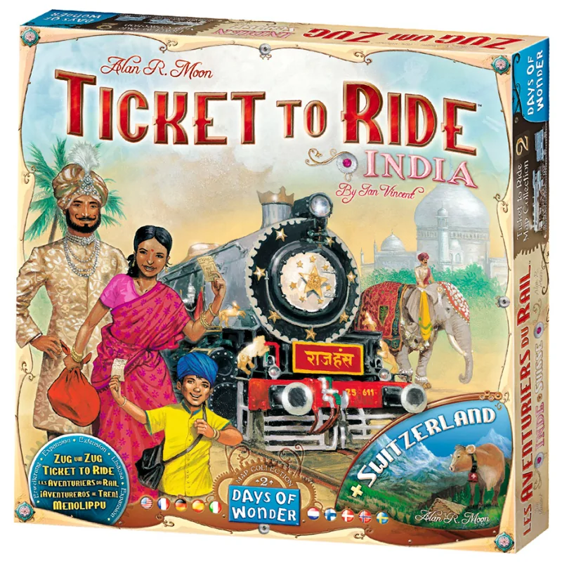 ¡Aventureros al Tren! India (+ Suiza) de Asmodee en Juegos de Tablero | La Cueva Roja