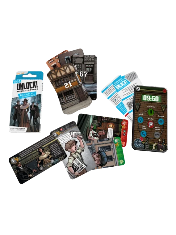 Unlock! Miniaventuras Asesinato en Birmingham de Space Cowboys en Juegos de Cartas | La Cueva Roja