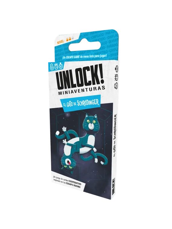 Unlock! Miniaventuras El Gato de Schrödinger de Space Cowboys en Juegos de Cartas | La Cueva Roja