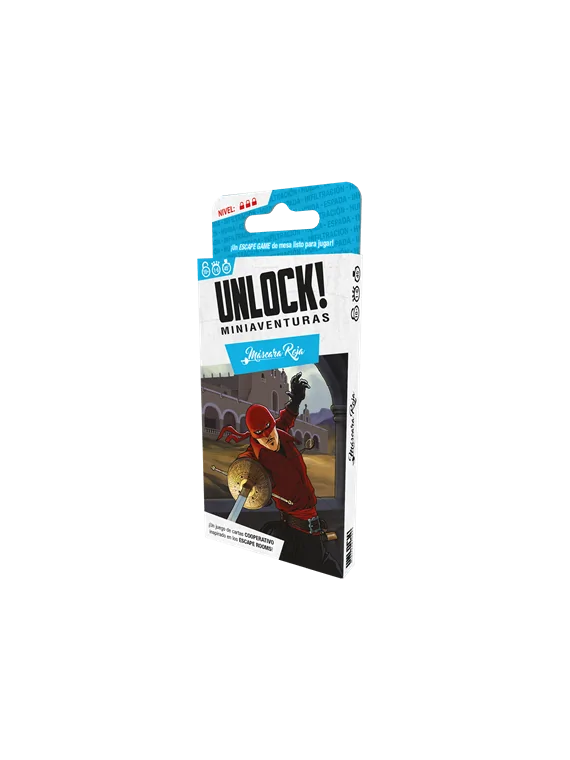 Unlock! Miniaventuras Máscara Roja de Space Cowboys en Juegos de Cartas | La Cueva Roja