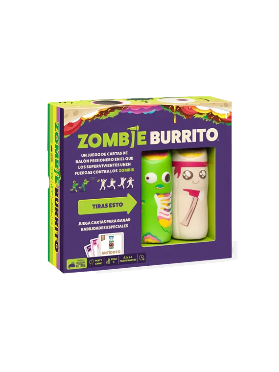 Throw Throw Burrito: Zombie Burrito de Exploding Kittens en Juegos de Tablero | La Cueva Roja