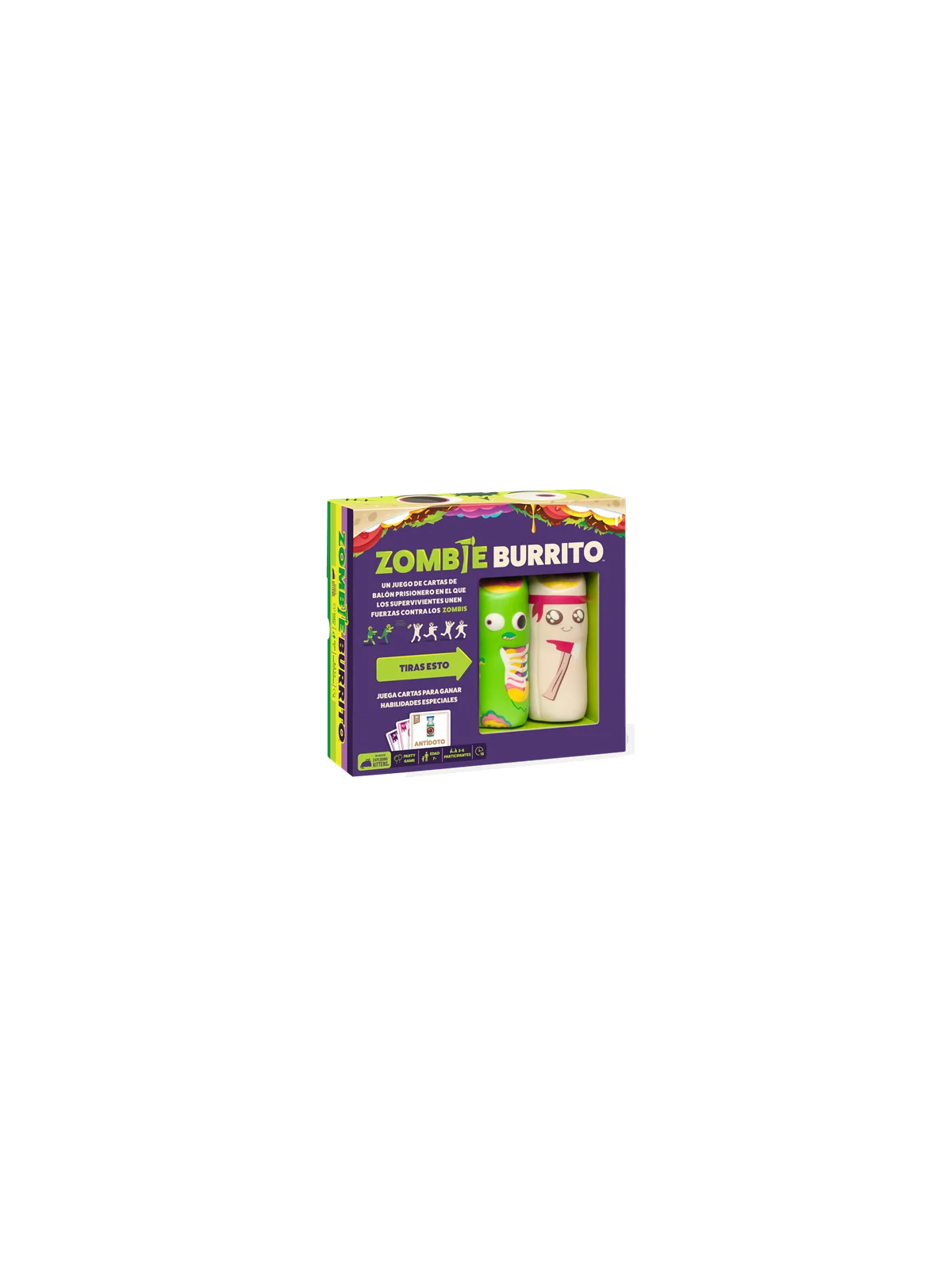 Throw Throw Burrito: Zombie Burrito de Exploding Kittens en Juegos de Tablero | La Cueva Roja