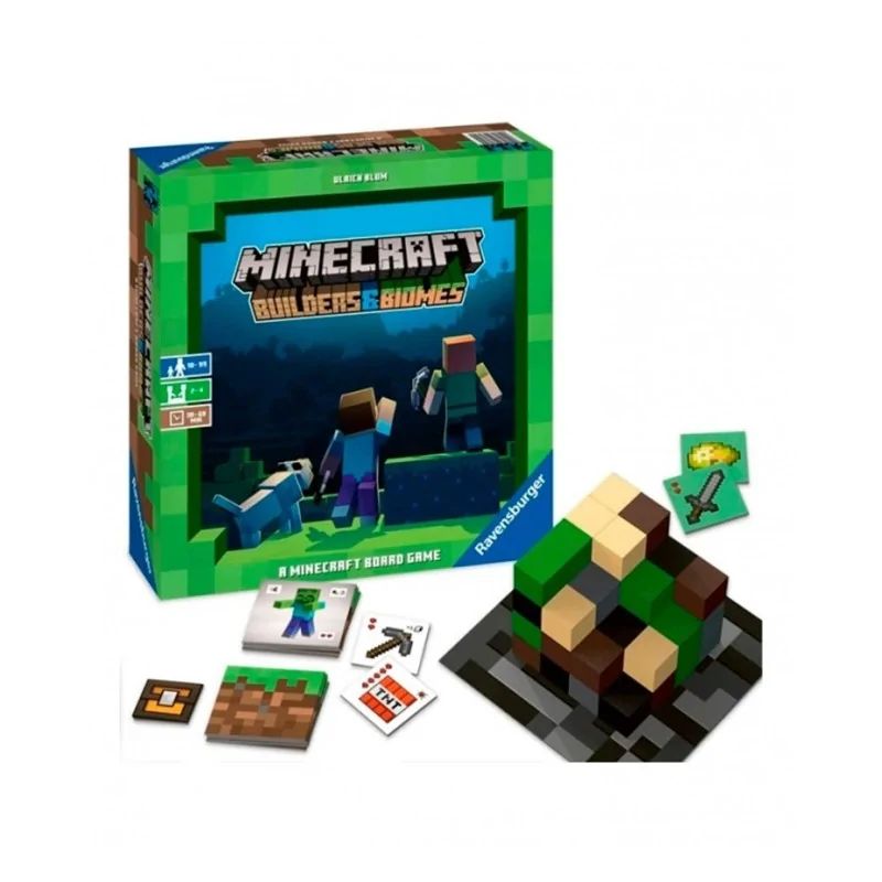 Minecraft Board Game: Builders and Biomes de Ravensburger en Juegos de Tablero | La Cueva Roja