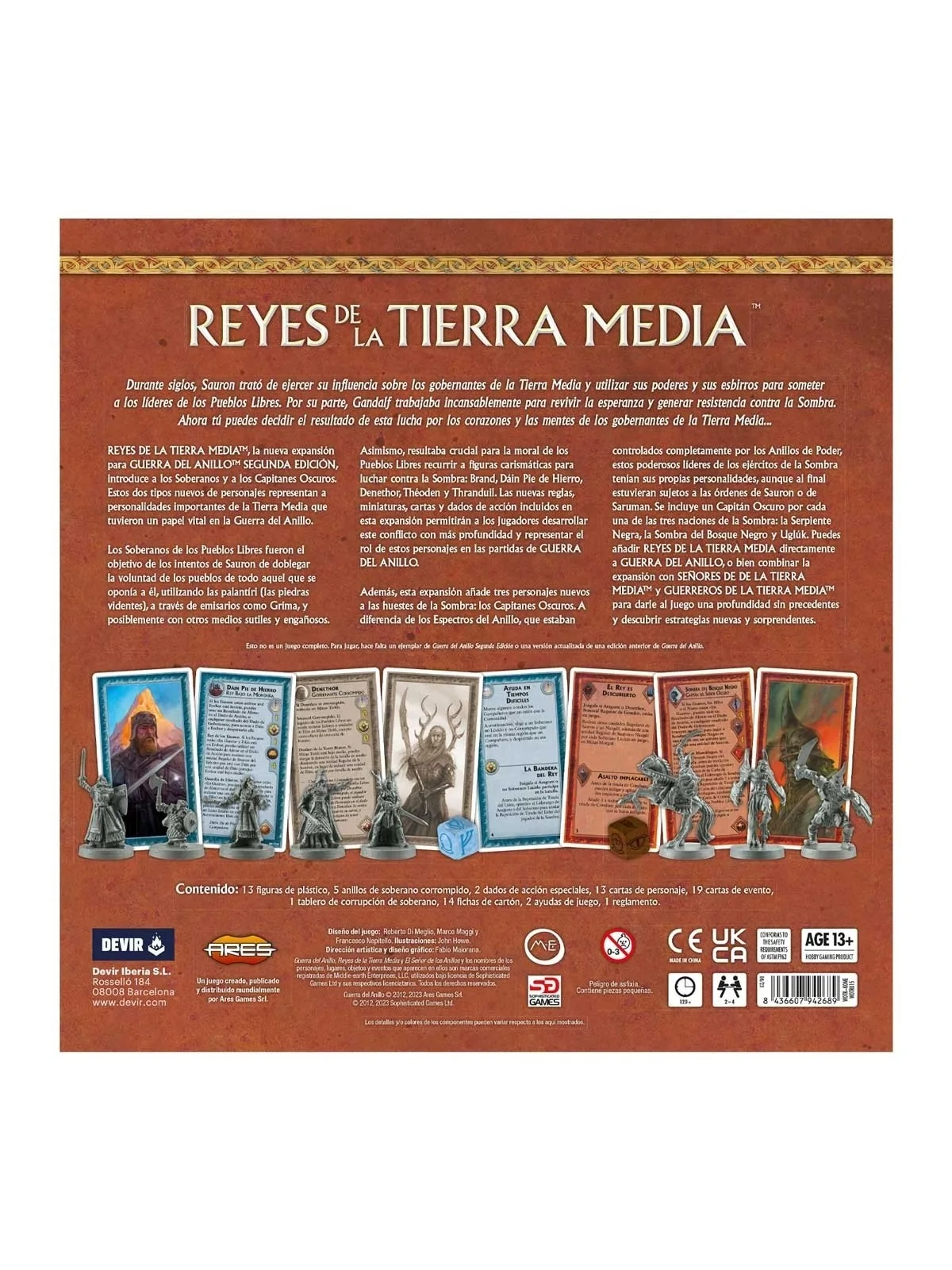 La Guerra del Anillo: Reyes de la Tierra Media de Devir en Juegos de Tablero | La Cueva Roja