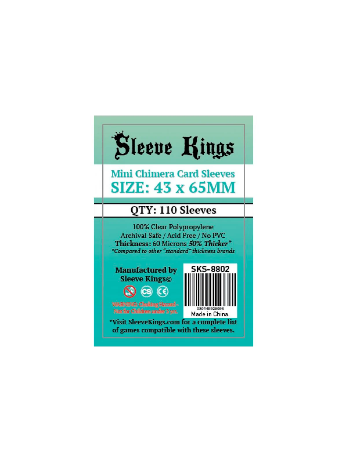 [8802] Sleeve Kings Mini Chimera Card Sleeves (43x65mm) de Sleeve Kings en Fundas | La Cueva Roja