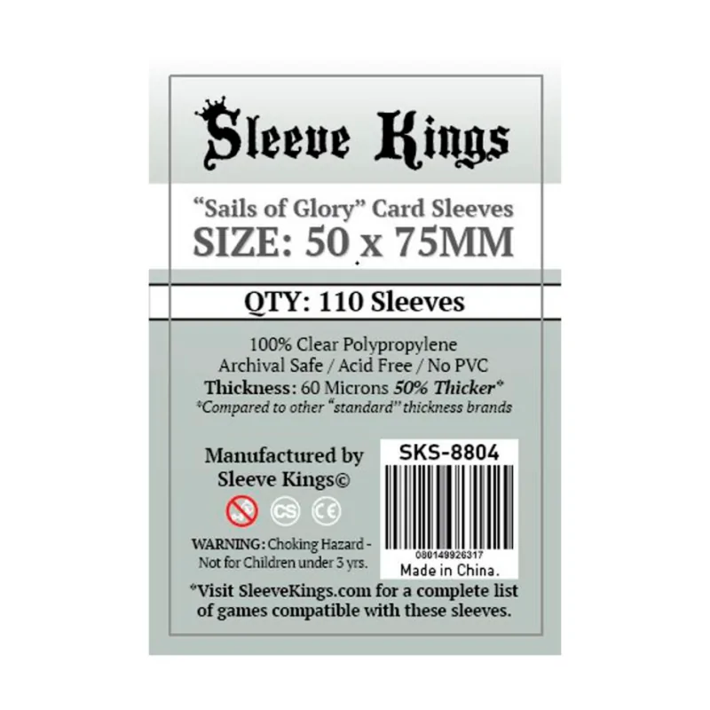 [8804] Sleeve Kings Sails of Glory Card Sleeves (50x75mm) de Sleeve Kings en Fundas | La Cueva Roja