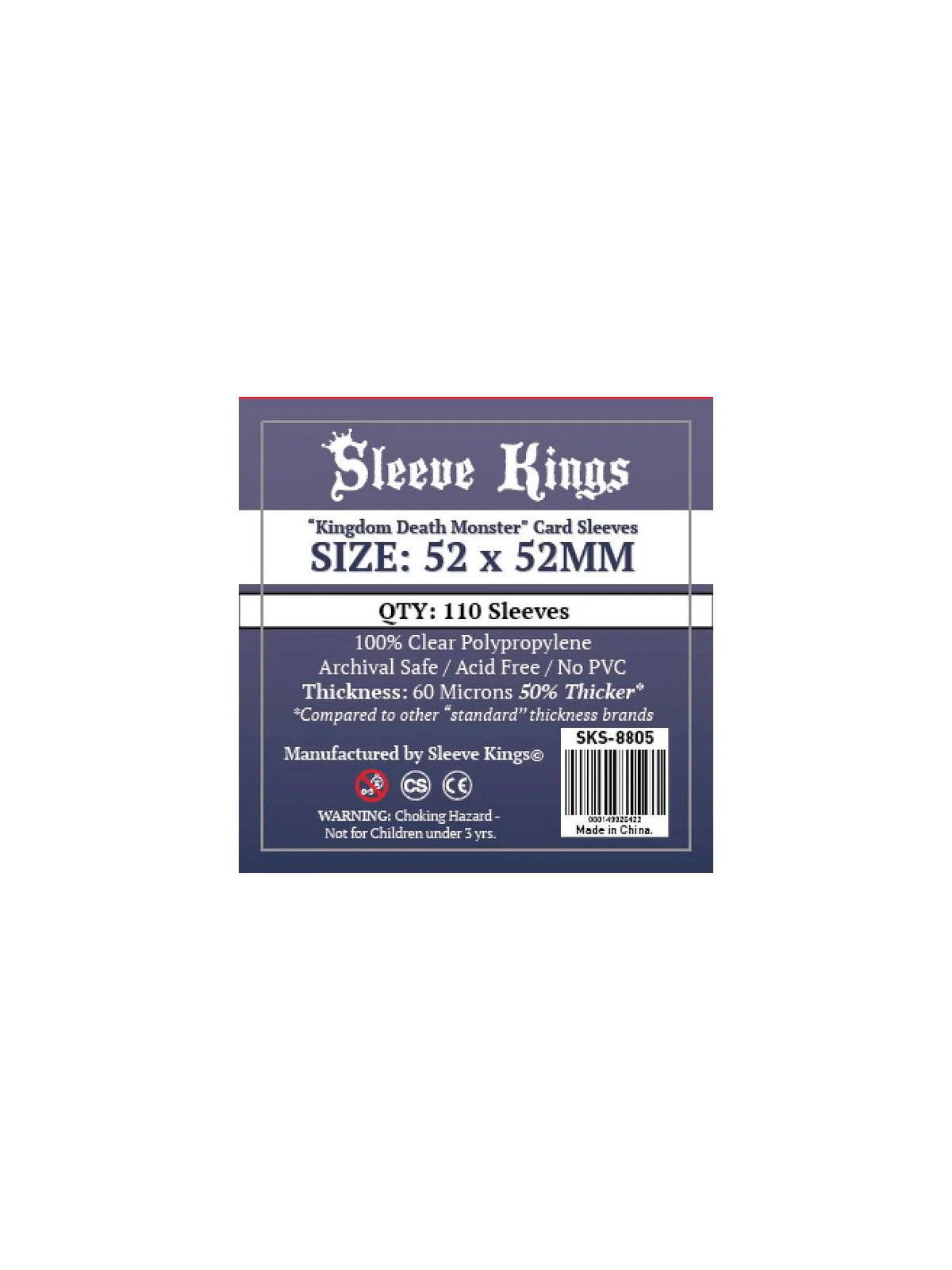 [8805] Sleeve Kings Kingdom Death Monster Card Sleeves (52x52mm) de Sleeve Kings en Fundas | La Cueva Roja