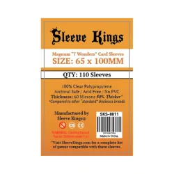 [8811] Sleeve Kings Magnum 7 Wonders Card Sleeves (65x100mm) de Sleeve Kings en Fundas | La Cueva Roja