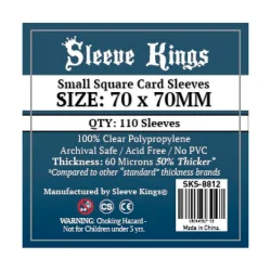 [8812] Sleeve Kings Small Square Card Sleeves (70x70mm) de Sleeve Kings en Fundas | La Cueva Roja