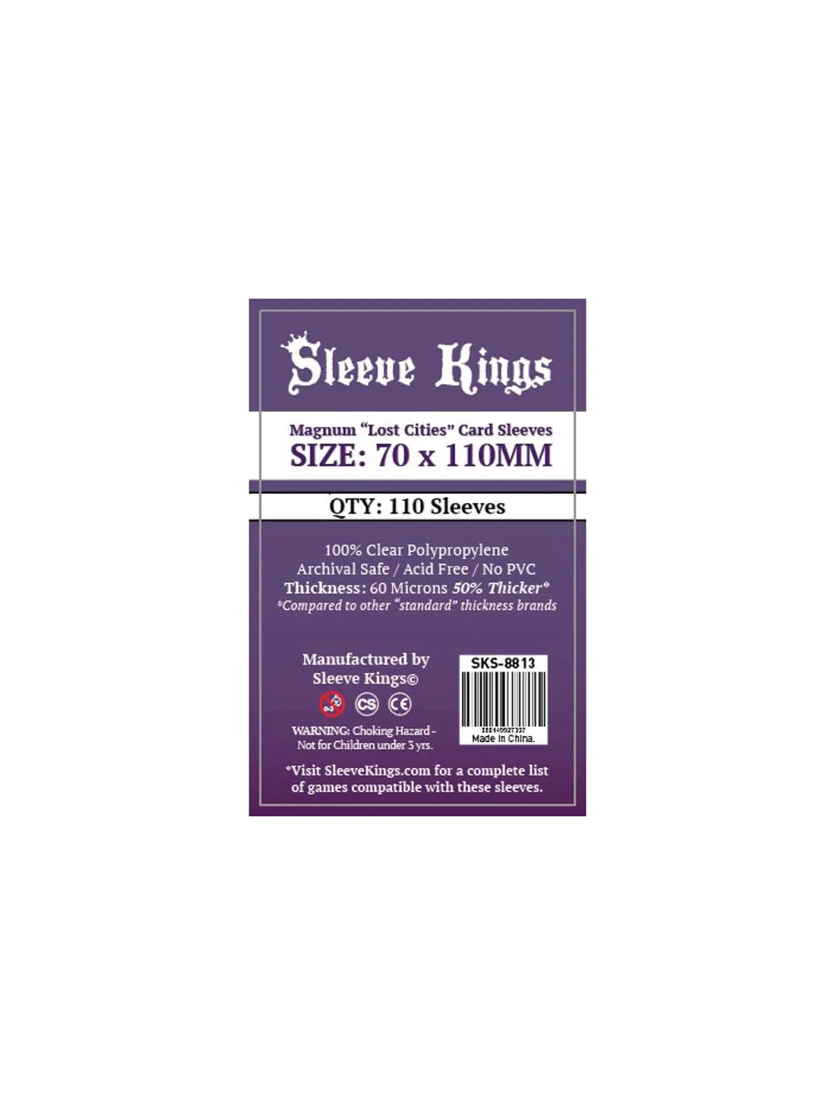[8813] Sleeve Kings Magnum Lost Cities Card Sleeves (70x110mm) de Sleeve Kings en Fundas | La Cueva Roja