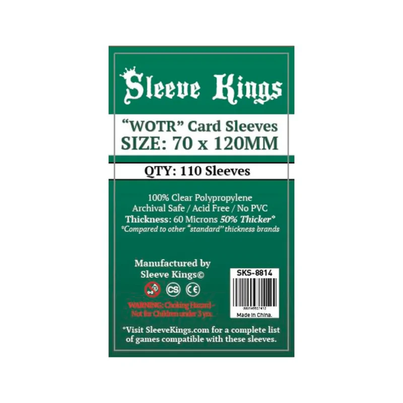 [8814] Sleeve Kings WOTR Card Sleeves (70x120mm) de Sleeve Kings en Fundas | La Cueva Roja