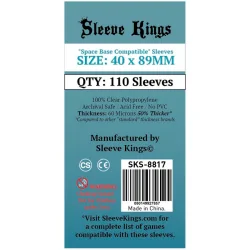 [8817] Sleeve Kings Space Base Compatible Sleeves (40x89mm) de Sleeve Kings en Fundas | La Cueva Roja