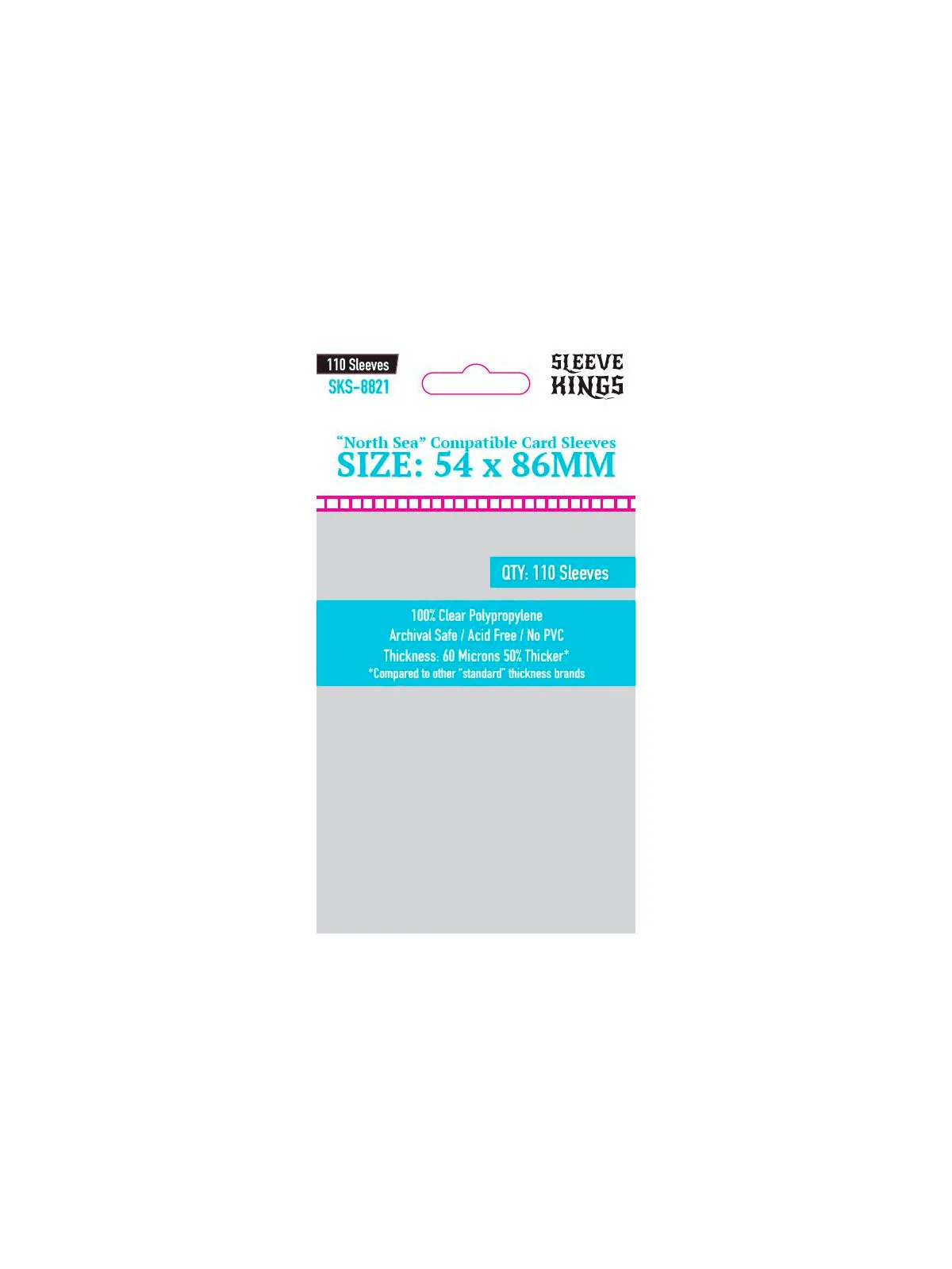 [8821] Sleeve Kings North Sea Compatible Sleeves (54x86mm) de Sleeve Kings en Fundas | La Cueva Roja
