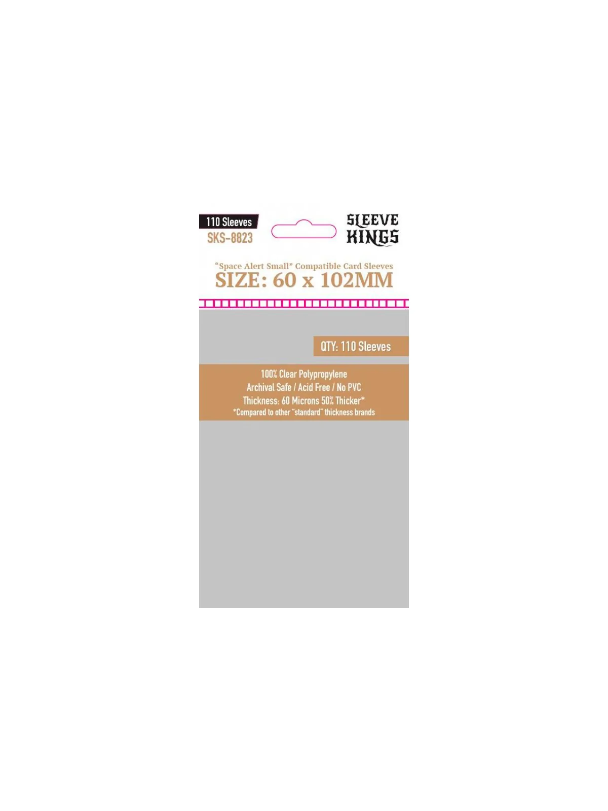 [8823] Sleeve Kings Space Alert Compatible Sleeves (60x102mm) de Sleeve Kings en Fundas | La Cueva Roja