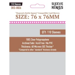 [8826] Sleeve Kings Hogwarts Battle Square Compatible Sleeves (76x76mm) de Sleeve Kings en Fundas | La Cueva Roja