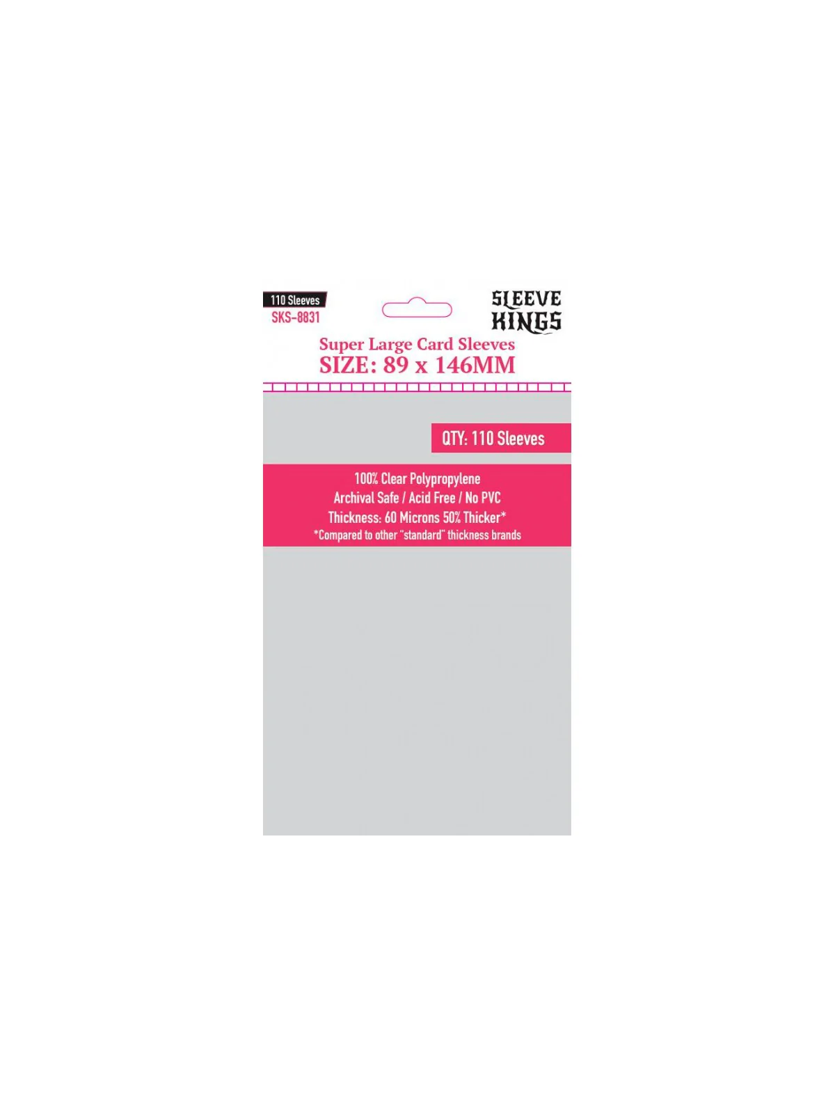 [8831] Sleeve Kings Super Sleeves (89x146mm) de Sleeve Kings en Fundas | La Cueva Roja