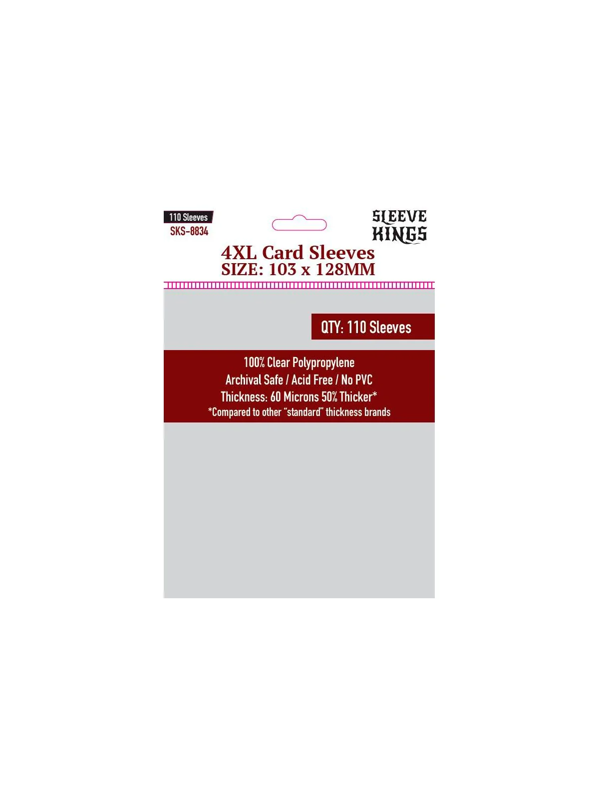 [8834] Sleeve Kings 4XL Sleeves (103x128mm) de Sleeve Kings en Fundas | La Cueva Roja