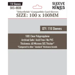 [8838] Sleeve Kings Etherfields Compatible Sleeves (100x100mm) de Sleeve Kings en Fundas | La Cueva Roja