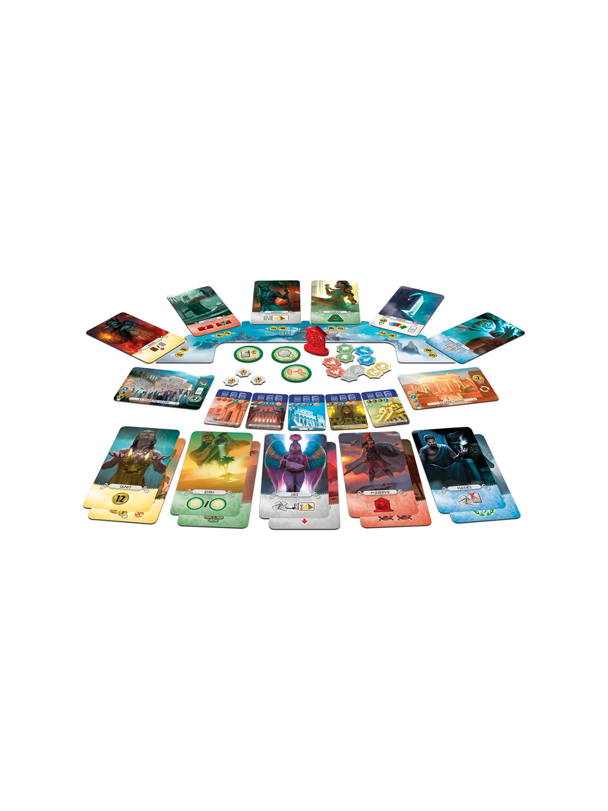 7 Wonders: Duel Pantheon de Asmodee en Juegos de Tablero | La Cueva Roja