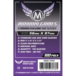 [7040] Mayday Games Standard USA Game Size Sleeves Purple (Pack of 100) (56x87mm) de Mayday en Fundas | La Cueva Roja