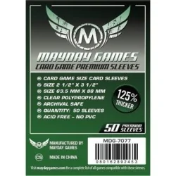 [7077] Mayday Games Premium Card Game Sleeves Dark Green (Pack of 50) (63.5x88mm) de Mayday en Fundas | La Cueva Roja