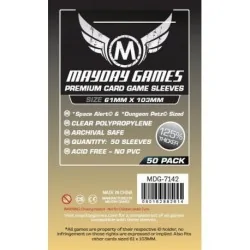 [7142] Mayday Games Premium Space Card Sleeves Space Alert Dungeon Petz (Pack of 50) (61x103mm) de Mayday en Fundas | La Cueva R