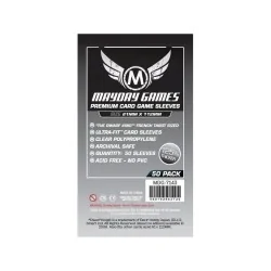 [7143] Mayday Games Premium Magnum Platinum Sleeves Dwarf King French Tarot (Pack of 50) (61x112mm) de Mayday en Fundas | La Cue