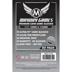 [7144] Mayday Games Premium Magnum Silver Sleeves Lost Cities (Pack of 50) (70x110mm) de Mayday en Fundas | La Cueva Roja