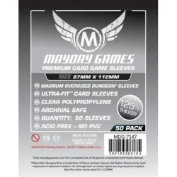 [7147] Mayday Games Premium Magnum Oversized Dungeon Sleeves (Pack of 50) (87x112mm) de Mayday en Fundas | La Cueva Roja