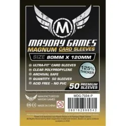 [7104P] Mayday Games Magnum Gold Sleeves Premium Dixit Black Backed (Pack of 50) (80x120mm) de Mayday en Fundas | La Cueva Roja