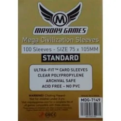 [7149] Mayday Games Standard Mega Civilization Sleeves (Pack of 100) (75x105mm) de Mayday en Fundas | La Cueva Roja