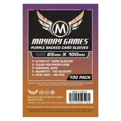 [7102C] Mayday Games Magnum Ultra-Fit 7 Wonders Purple Backed (Pack of 100) (65x100mm) de Mayday en Fundas | La Cueva Roja
