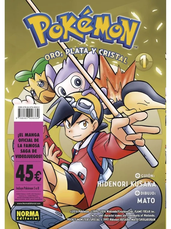 Pack de Iniciación Pokémon 03 Oro, Plata Y Cristal de Norma Editorial en Mangas | La Cueva Roja